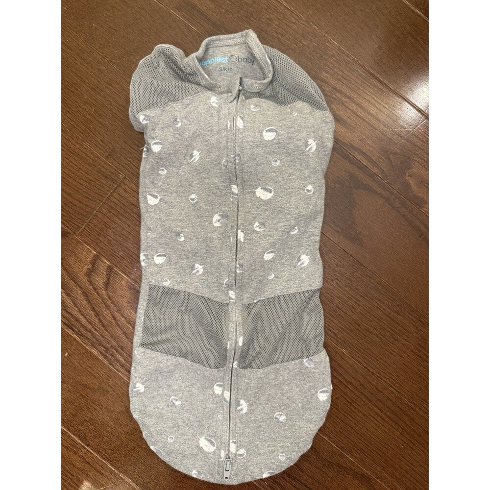 Happiest Baby SNOO Sack Small Gray Planet Print Swaddle Sleep Sack S
